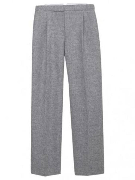 Pants Single Pleated Shetland Wool Pants - THOM BROWNE - BALAAN 1