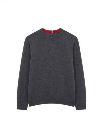 PS Stripe Label Wool Sweater Charcoal Gray 270521 - PAUL SMITH - BALAAN 1