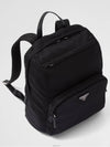 Triangle Logo Re-Nylon Backpack Black - PRADA - BALAAN 4