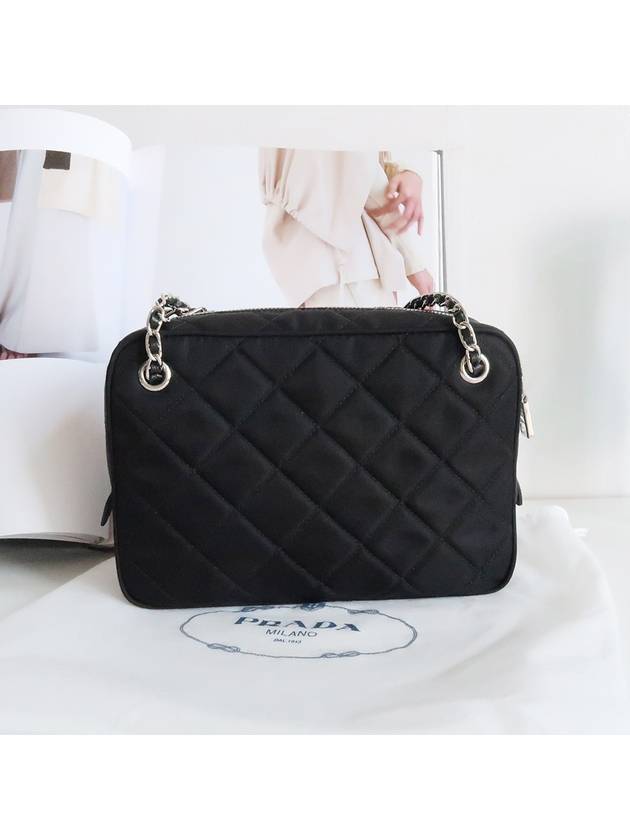 Nylon Quilted Tessuto Mini Shoulder Bag Black - PRADA - BALAAN 5