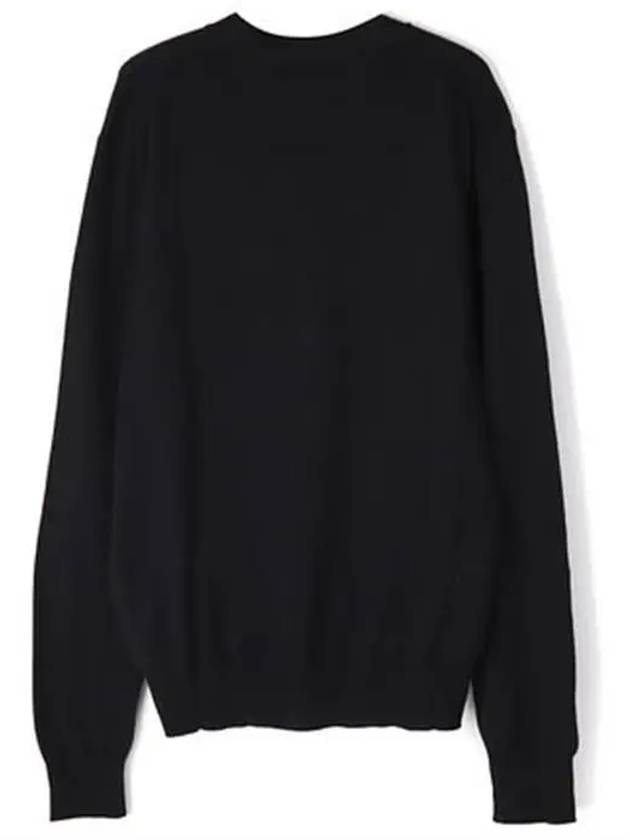 ORB Logo V-Neck Cardigan Black - VIVIENNE WESTWOOD - BALAAN 3