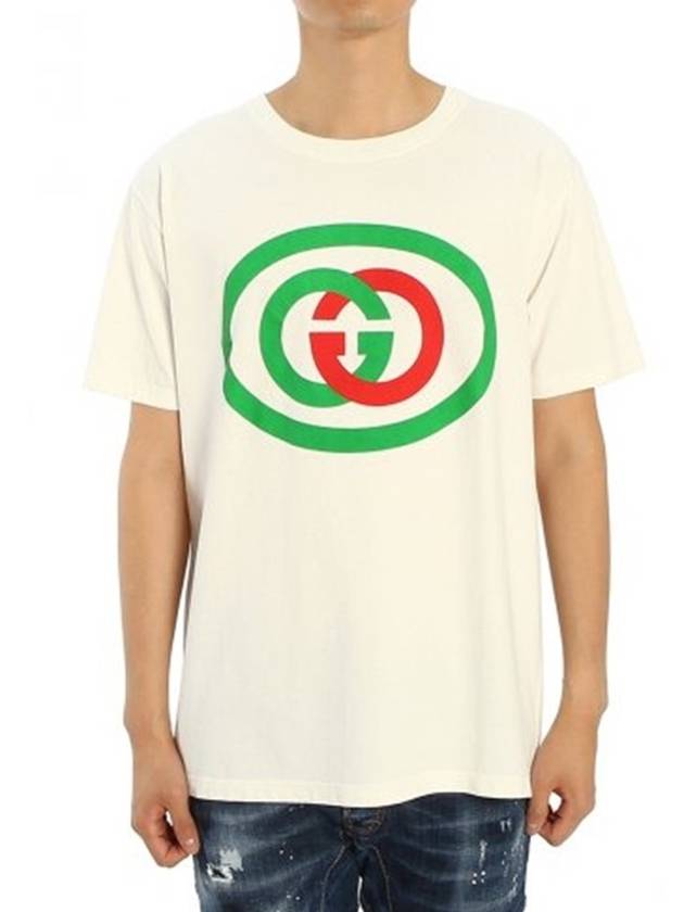 Interlocking G oversized short sleeve t shirt 565806 - GUCCI - BALAAN 8