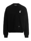 Caravaggio Arrow Print Sweatshirt Black - OFF WHITE - BALAAN 1