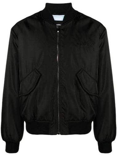 Logo Bomber Jacket Black - VERSACE - BALAAN 1