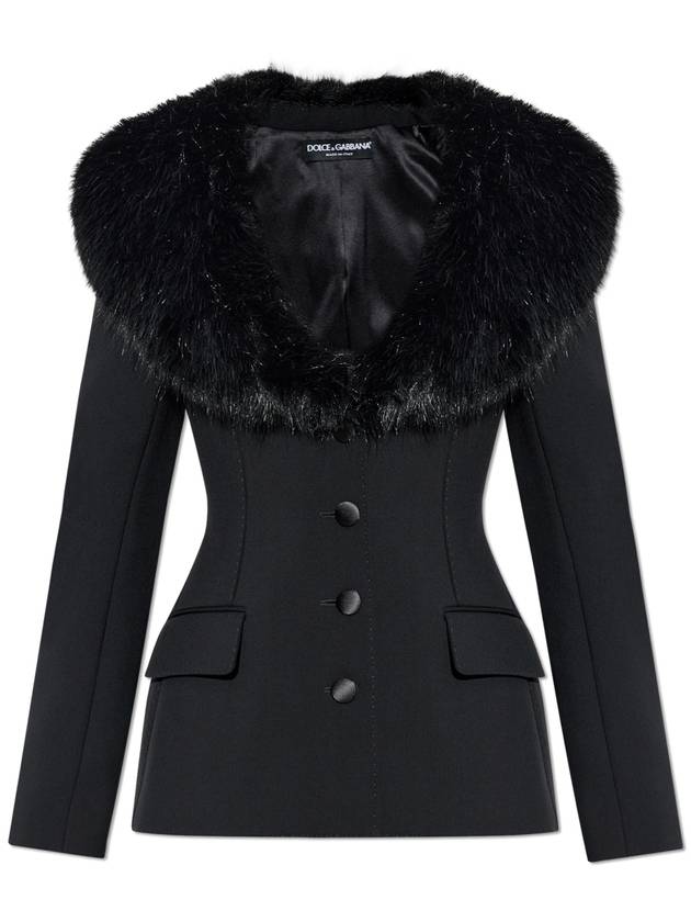 Dolce & Gabbana Wool Jacket, Women's, Black - DOLCE&GABBANA - BALAAN 1