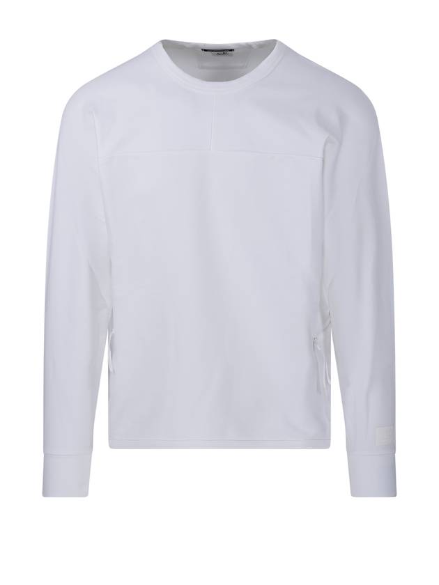 Metropolis Series Brushed Sweatshirt White - CP COMPANY - BALAAN 1