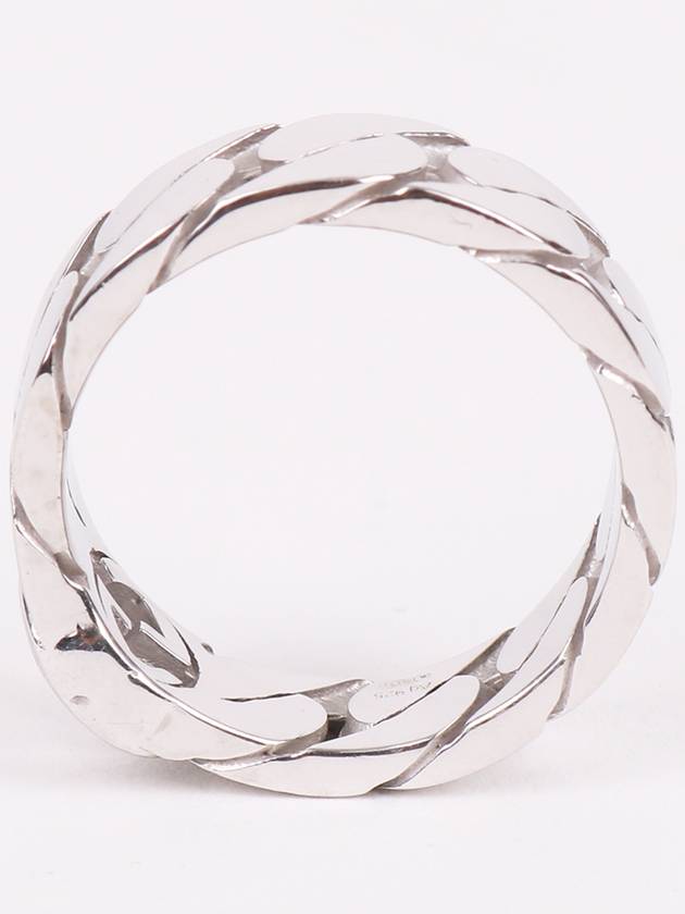 GG interlocking chain silver ring - GUCCI - BALAAN 4