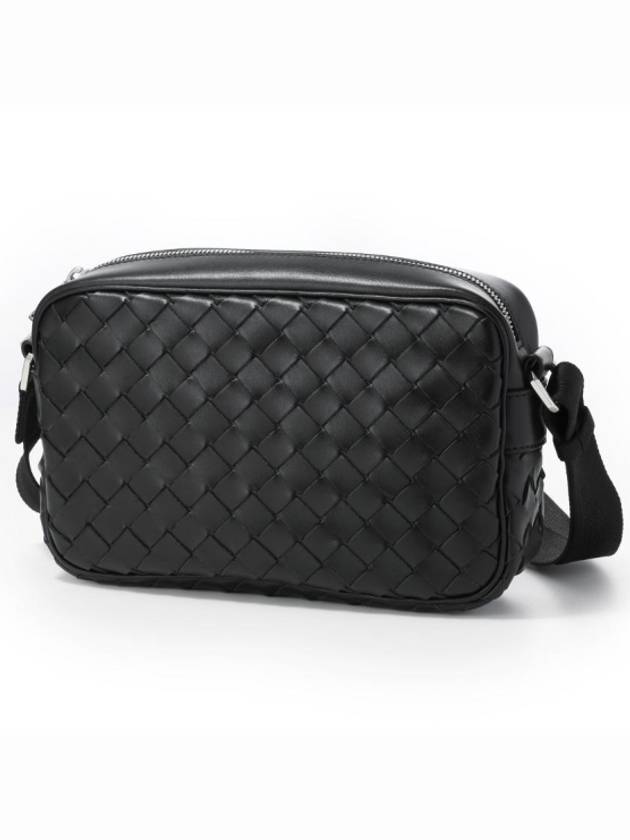 Classic Intrecciato Small Camera Cross Bag Black - BOTTEGA VENETA - BALAAN 5