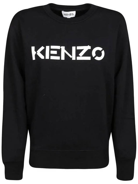 Logo Sweatshirt Black - KENZO - BALAAN.