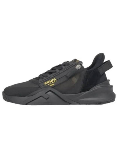 Flow Low Top Sneakers Black - FENDI - BALAAN 2