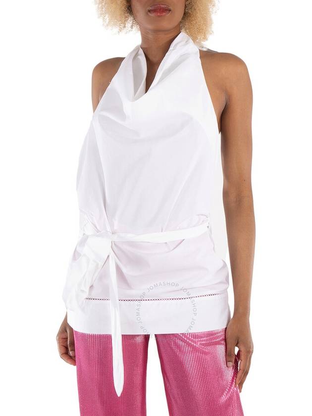 Studio Amelia Ladies White Giro Scarf Top, Brand Size 14 (US Size 10) - STUDIO AMELIA - BALAAN 1