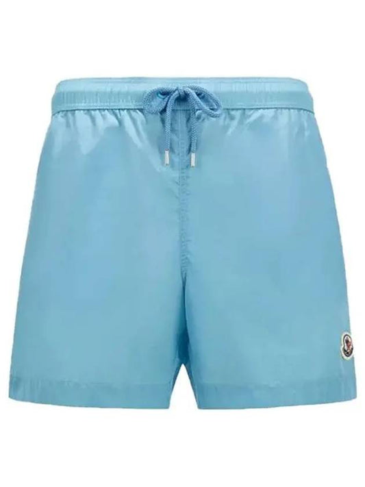 Logo Swim Shorts Blue - MONCLER - BALAAN 2