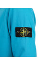 Compass Patch Crew Neck Sweatshirt Blue - STONE ISLAND - BALAAN 9