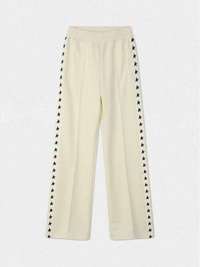 Side Star Logo Track Pants White - GOLDEN GOOSE - BALAAN 2