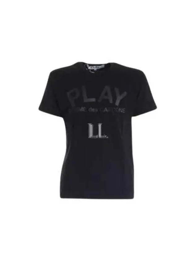 Logo Print Short Sleeve T-Shirt Black - COMME DES GARCONS PLAY - BALAAN 2