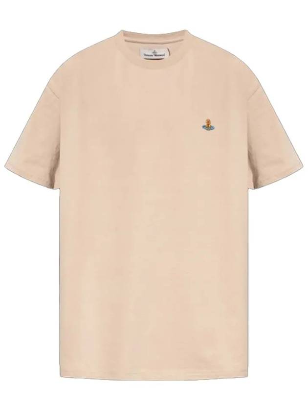 ORB Logo Cotton Short Sleeve T-Shirt Birch - VIVIENNE WESTWOOD - BALAAN 2