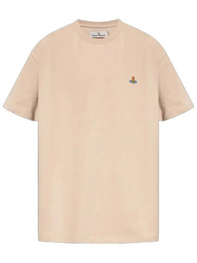 ORB Logo Cotton Short Sleeve T-Shirt Birch - VIVIENNE WESTWOOD - BALAAN 2