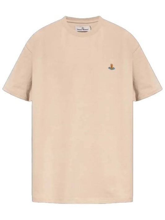 ORB Logo Cotton Short Sleeve T-Shirt Birch - VIVIENNE WESTWOOD - BALAAN 2