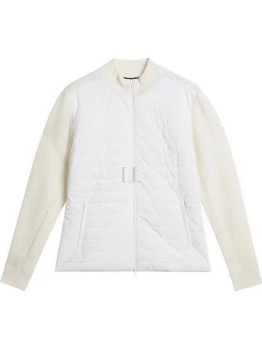 Wren Knit Hybrid Zip-Up Jacket White - J.LINDEBERG - BALAAN 2