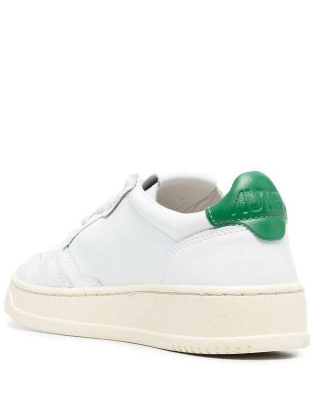 'Medalist' White Low Top Sneakers With Contrasting Heel Tab In Leather Woman - AUTRY - BALAAN 3