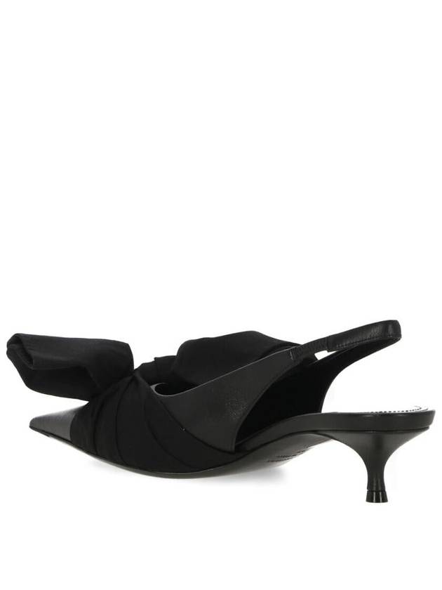 Knife Chemise 40mm Slingback Heels Black - BALENCIAGA - BALAAN 4