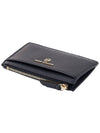 Small Pebbled Leather Card Wallet Black - MICHAEL KORS - BALAAN 5