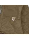 Maison Kitsune Fox Head Patch Quilted Jacket LW02110WQ4016 KHAKI - MAISON KITSUNE - BALAAN 6