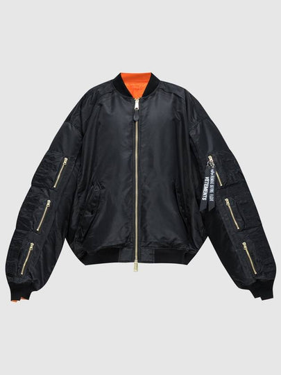 Alpha Industry Edition Reversible Bomber Jacket Black - VETEMENTS - BALAAN 2