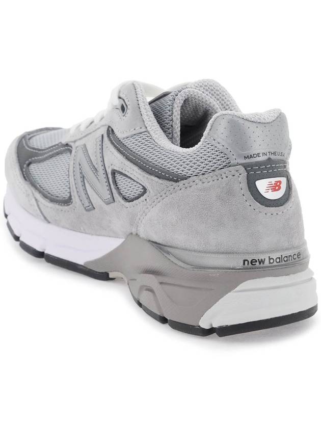 990v4 Core Low Top Sneakers Silver Grey - NEW BALANCE - BALAAN 4