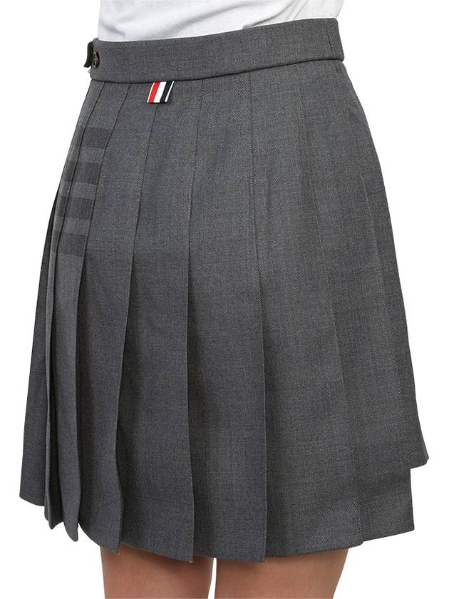 diagonal mini pleated skirt - THOM BROWNE - BALAAN 9