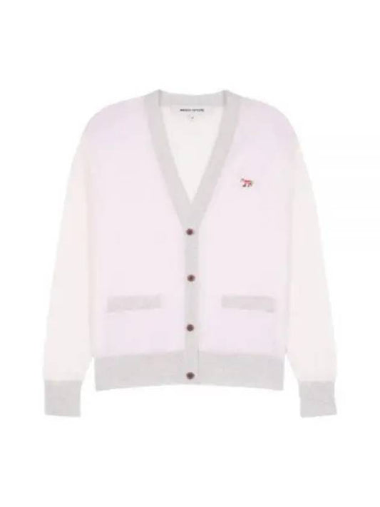 Baby Fox Patch Color Block Cardigan - MAISON KITSUNE - BALAAN 2