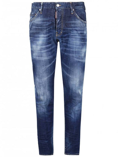 Men's Dark Crinkle Daisy Wash Cool Guy Jeans Blue - DSQUARED2 - BALAAN 1