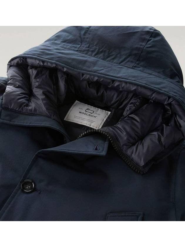 Arctic Parka Jacket Melton Blue - WOOLRICH - BALAAN 3