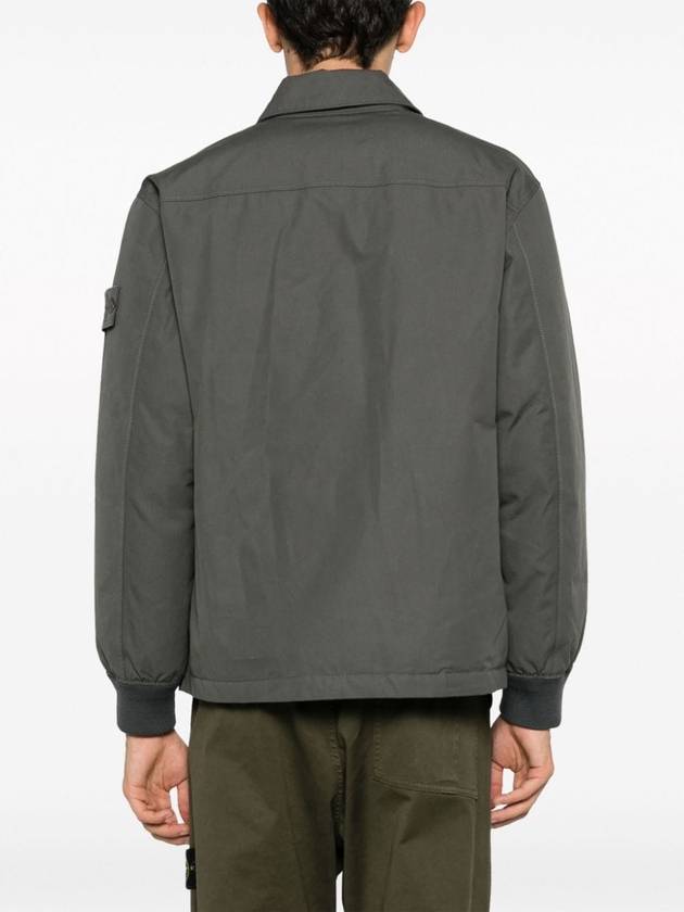 Ghost Piece O-Ventile Down Jacket Grey - STONE ISLAND - BALAAN 4