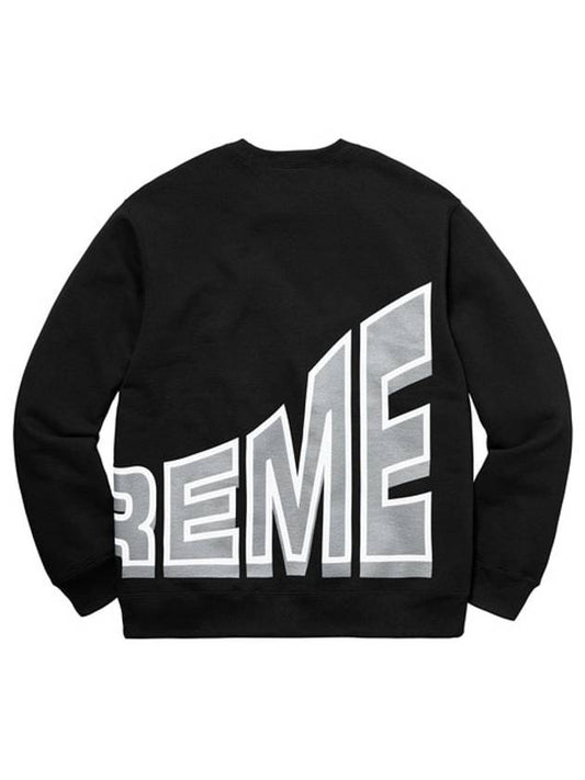 side arc crew neck black SIDE ARC CREWNECK - SUPREME - BALAAN 2