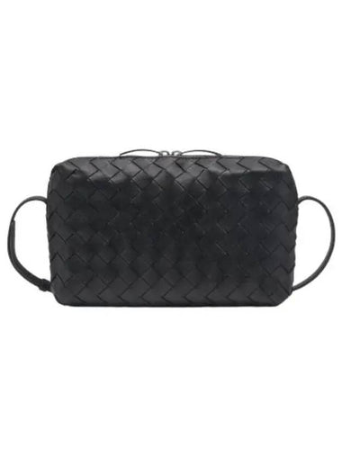 Mini Intrecciato Cross Bag Black - BOTTEGA VENETA - BALAAN 1