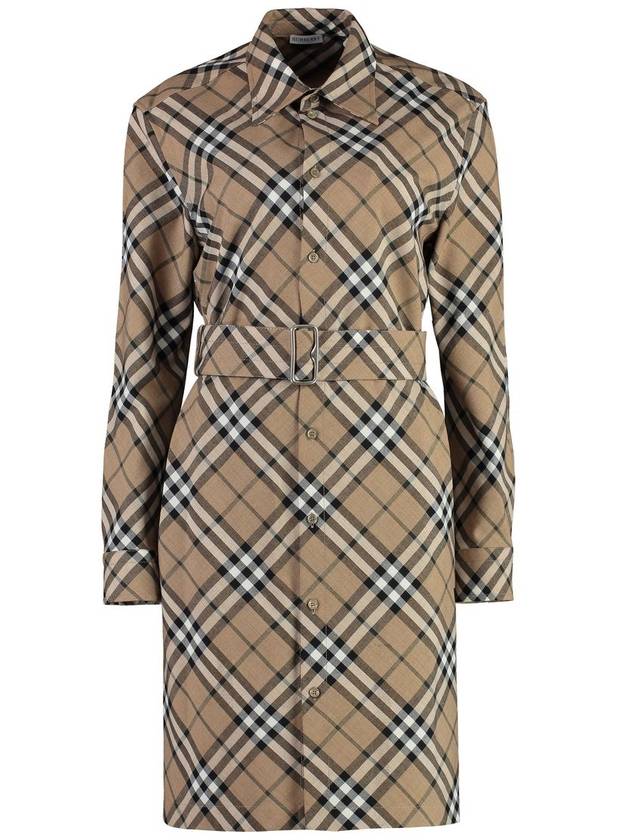 Burberry Belted Shirtdress - BURBERRY - BALAAN 3