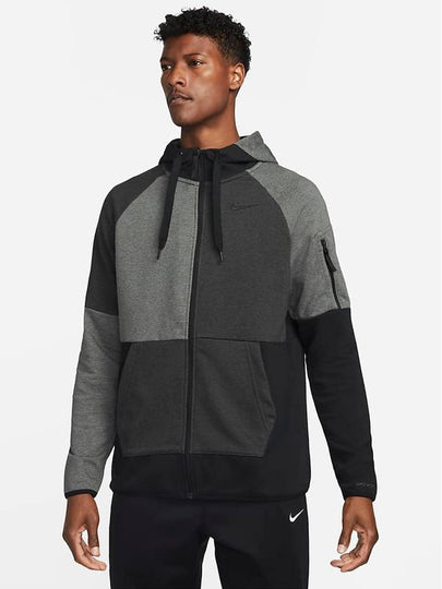 Dri-Fit GFX Hooded Jacket Black Grey - NIKE - BALAAN 2