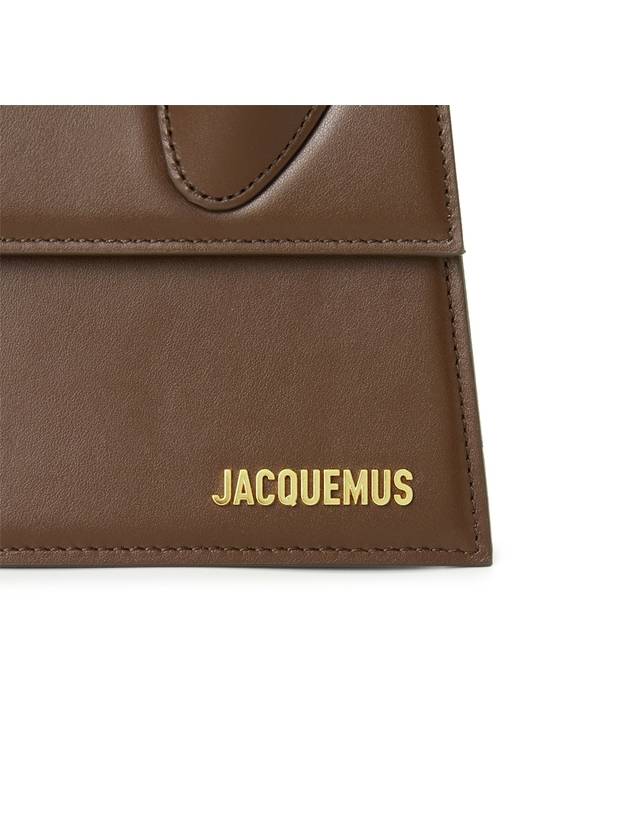 Le Grand Chiquito Large Signature Tote Bag Midnight Brown - JACQUEMUS - BALAAN 9