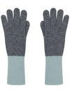 100 cashmere finger hole knit gloves - CALLAITE - BALAAN 2