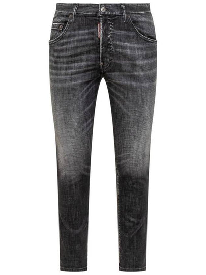 Skater Denim Straight Jeans Black - DSQUARED2 - BALAAN 2