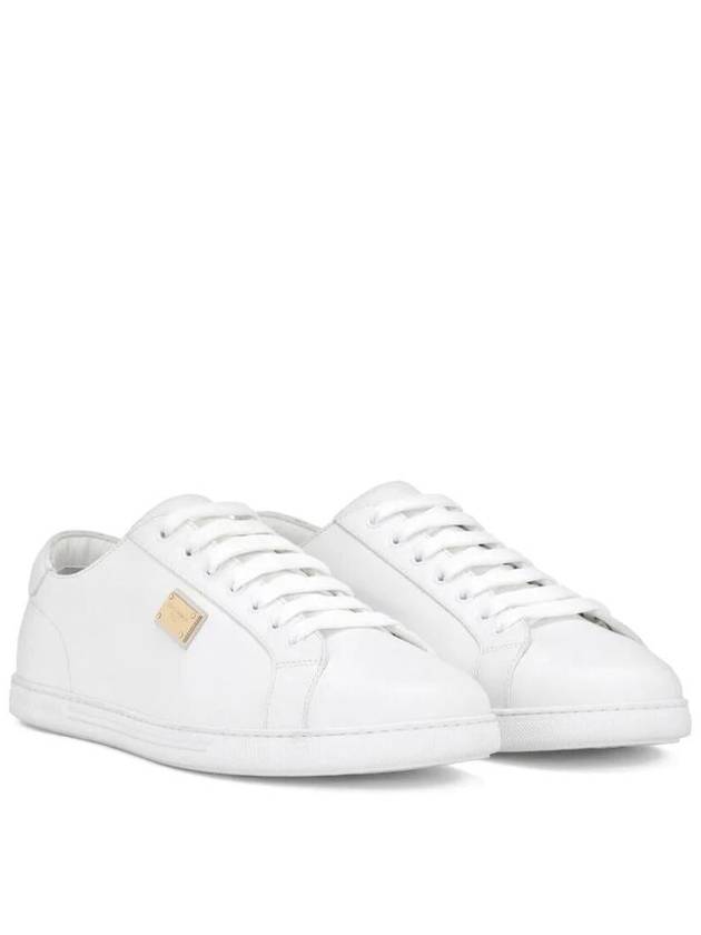 Saint Tropez Calfskin Sneakers White - DOLCE&GABBANA - BALAAN 3