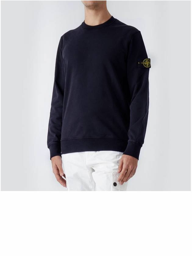 Wappen Patch Crew Neck Sweatshirt Navy - STONE ISLAND - BALAAN 5