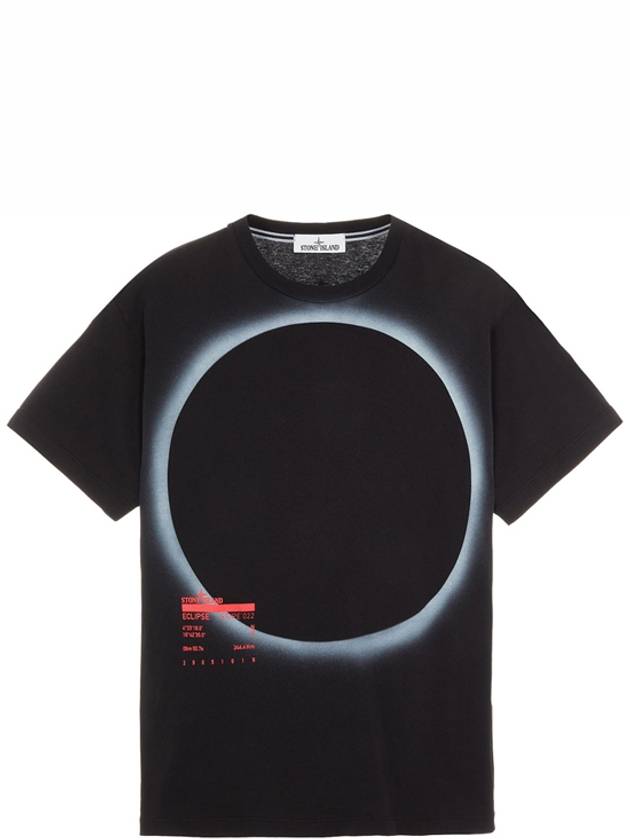 Eclipse Logo Short Sleeve T-Shirt Black - STONE ISLAND - BALAAN 2