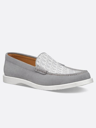 Granville Oblique Jacquard Suede Loafers Grey - DIOR - BALAAN 2