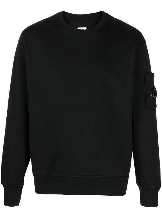 Cotton Dignal Sweatshirt Black - CP COMPANY - BALAAN 1