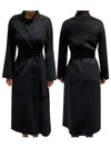 S Max Mara POLDO wool coat black 2429016043600 013 - S MAX MARA - BALAAN 1