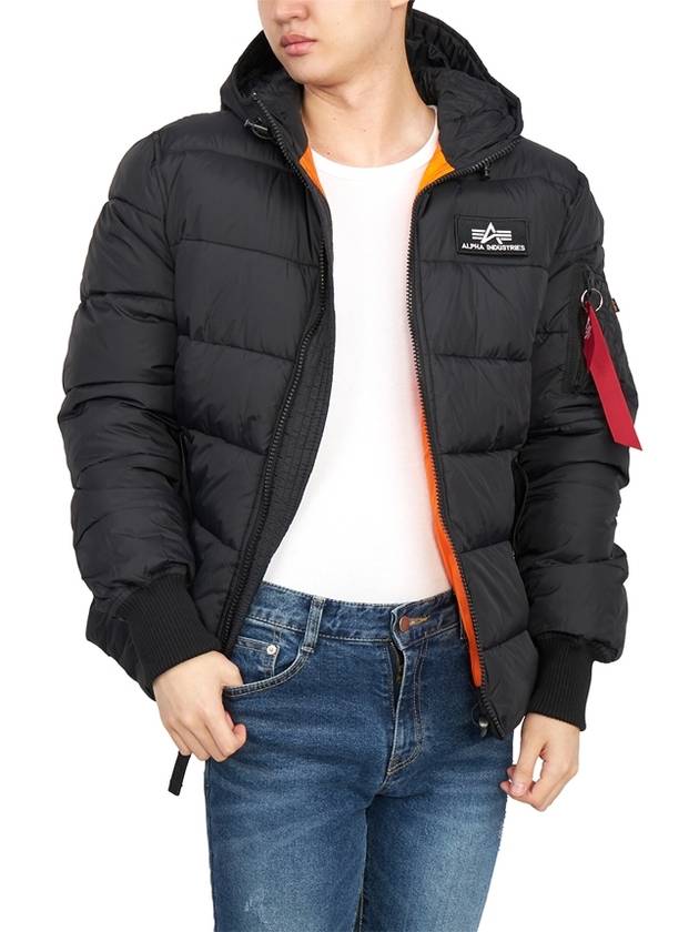 Hooded Padded Jumper Jacket Black - ALPHA INDUSTRIES - BALAAN 7