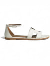 H Santorini leather strap sandals white H182139Z - HERMES - BALAAN 2