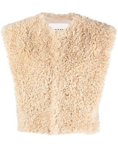 Feliz Shearling Cardigan Vest Ecru - ISABEL MARANT ETOILE - BALAAN 1